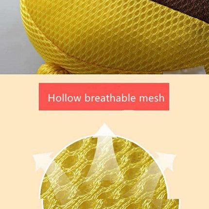 Bee-Themed Toddler Safety Backpack with Adjustable Headguard for Safe Adventures - Très Elite