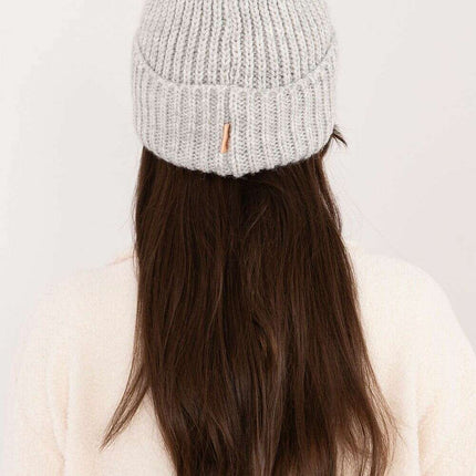 Beige Acrylic Cap With Patch Adjustable Fold Hat For Women - Très Elite