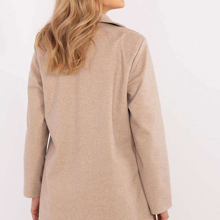 Beige Blazer Model 204977 For Modern Wardrobe Essentials - Très Elite