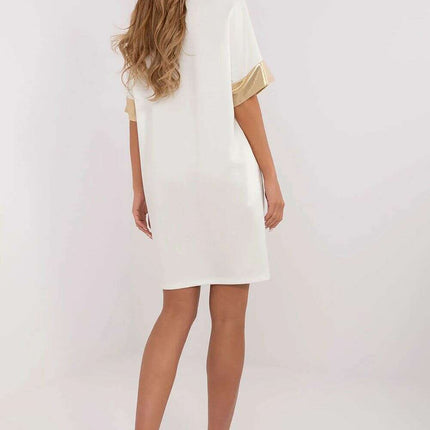 Beige Daydress Model 208971 Oversized Sweatshirt Dress - Très Elite