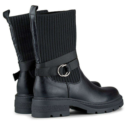 Beige Eco-Friendly Leather Ankle Boots - Très Elite