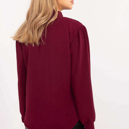 Beige Elegant Long Sleeve Shirt Model 203932 For Women - Très Elite