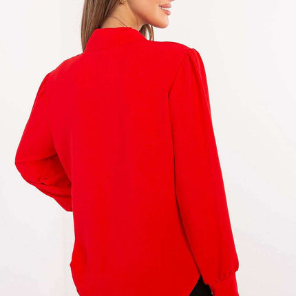 Beige Elegant Long Sleeve Shirt Model 203932 For Women - Très Elite