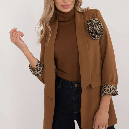 Beige Jacket Model 200299 For Professional Women Officewear - Très Elite