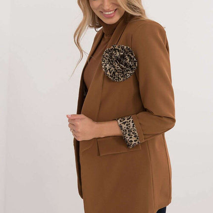 Beige Jacket Model 200299 For Professional Women Officewear - Très Elite