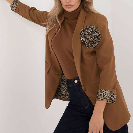 Beige Jacket Model 200299 For Professional Women Officewear - Très Elite