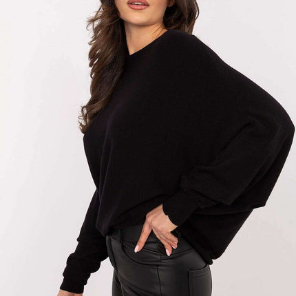 Beige Oversized Jumper 203809 Viscose Blend Sweater - Très Elite