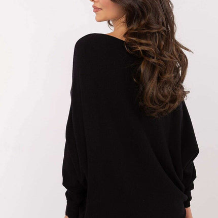 Beige Oversized Jumper 203809 Viscose Blend Sweater - Très Elite