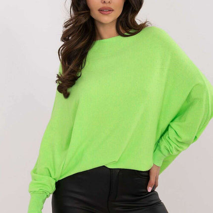 Beige Oversized Jumper 203809 Viscose Blend Sweater - Très Elite