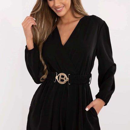 Beige Short Jumpsuit for Women Model 212059 Elegant Attire - Très Elite