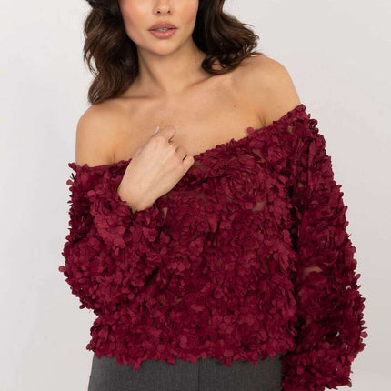 Beige Short Length Blouse 202919 Elegant Party Wear