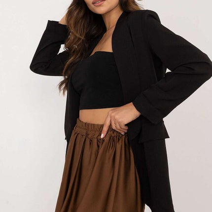 Beige Short Skirt Model 201776 Mini Bomber Style Chic - Très Elite
