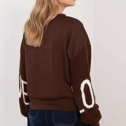 Beige Sweatshirt Model 202844 For Women Casual Wear - Très Elite