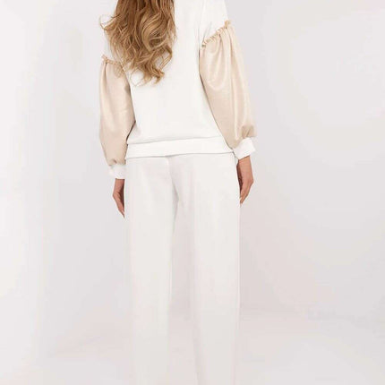 Beige Tracksuit Set 208989 Soft Viscose Cotton Elastane - Très Elite