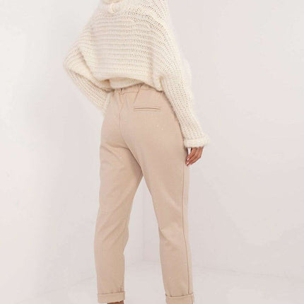 Beige Tracksuit Trousers Model 201859 Elegant Everyday Wear - Très Elite