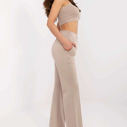 Beige Tracksuit Trousers Model 210961 for Women Versatile - Très Elite
