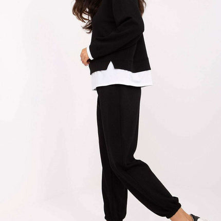 Beige Viscose Blend Tracksuit Set For Women 207019 Premium - Très Elite