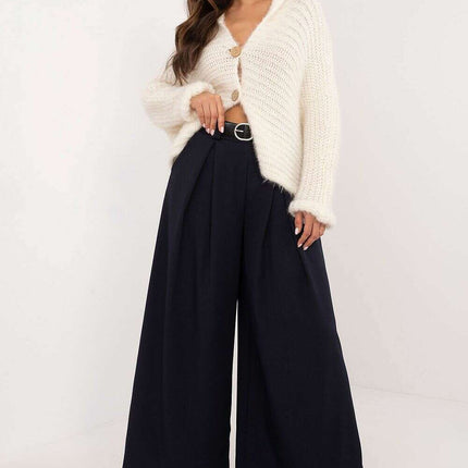 Beige Wide Leg Trousers Model 201862 For Work And Formal