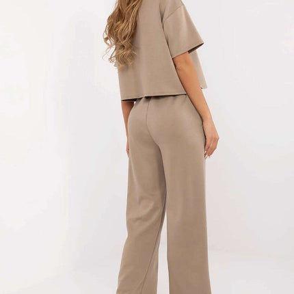 Beige Womens Set 209497 Elegant Everyday Workwear Chic - Très Elite