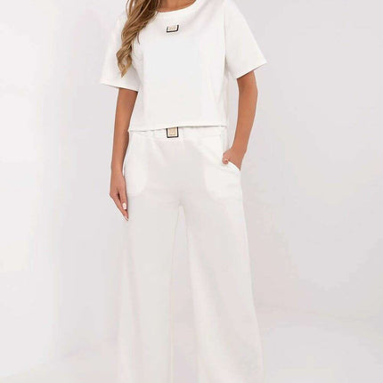Beige Womens Set 209497 Elegant Everyday Workwear Chic - Très Elite