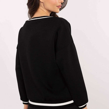 Beige Womens Sweatshirt 206411 Casual Contemporary Fit - Très Elite