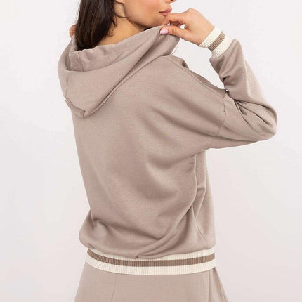 Beige Womens Sweatshirt Model 206629 Cozy Everyday Comfort - Très Elite