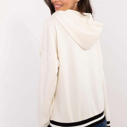 Beige Womens Sweatshirt Model 206629 Cozy Everyday Comfort - Très Elite