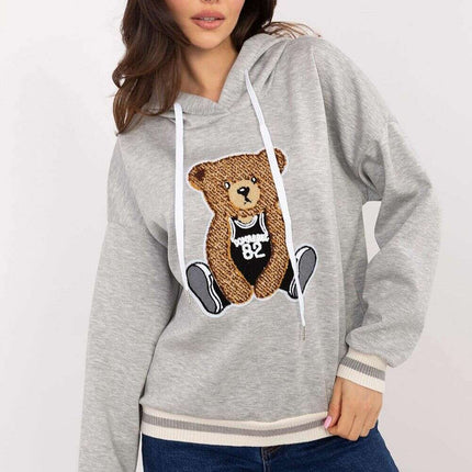 Beige Womens Sweatshirt Model 206629 Cozy Everyday Comfort - Très Elite
