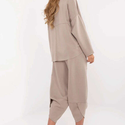 Beige Women's Tracksuit Set 209489 Daily Comfort Fit - Très Elite