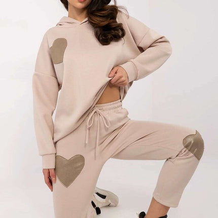Beige Womens Tracksuit Set 209695 Casual Comfort Everyday - Très Elite