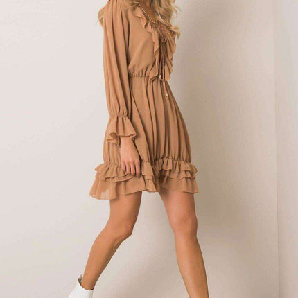 Bella Elegance Frill-Trimmed Daydress - Très Elite