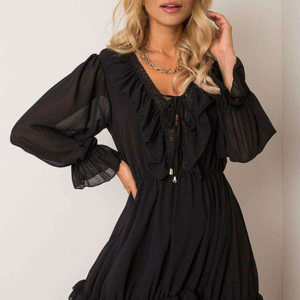 Bella Elegance Frill-Trimmed Daydress - Très Elite