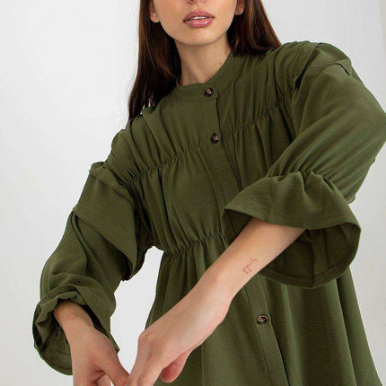 Bella Elegant Ruffled Long Sleeve Shirt - Très Elite