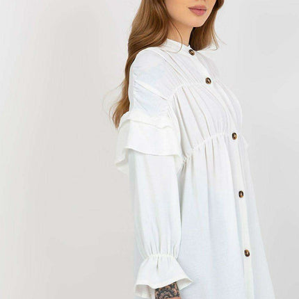 Bella Elegant Ruffled Long Sleeve Shirt - Très Elite