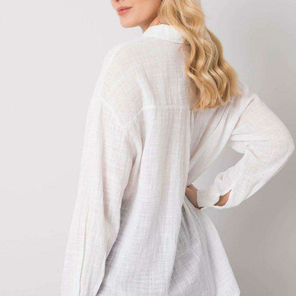 Bella's Elegant Cotton Long Sleeve Top - Très Elite