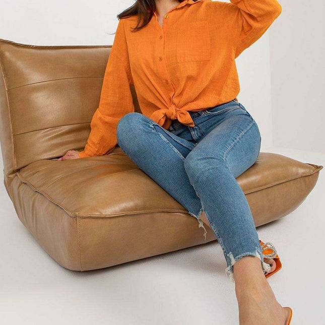 Bella's Elegant Cotton Long Sleeve Top
