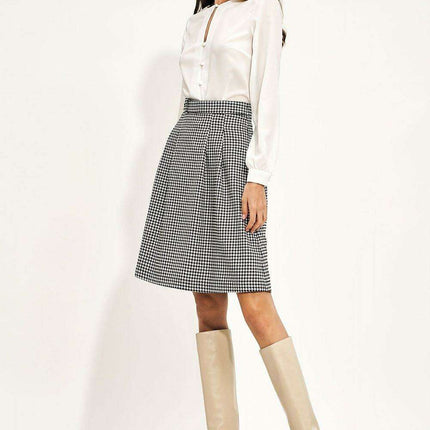 Belted High Waist Flared Skirt Women Elegant Casual Style - Très Elite