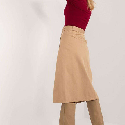 Belted Midi Skirt with Distinctive Envelope Front Detail - Très Elite