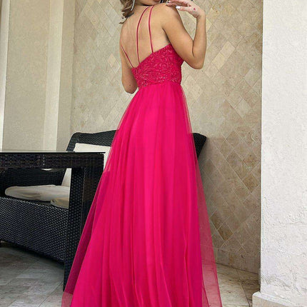 Bicotone Charming Lace A-Line Dress - Très Elite