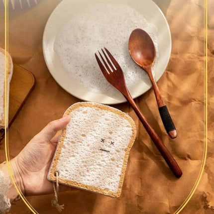 Biodegradable Toast-Shaped Cleaning Sponge Set - Très Elite