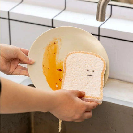 Biodegradable Toast-Shaped Cleaning Sponge Set - Très Elite