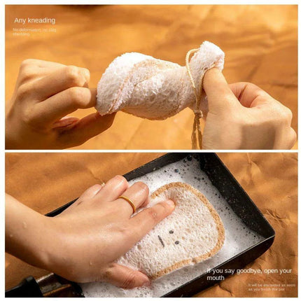 Biodegradable Toast-Shaped Cleaning Sponge Set - Très Elite