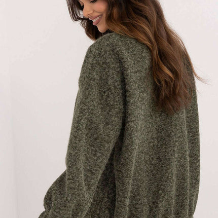 Black Cardigan 201283 Long Sleeve With Front Trim Edge - Très Elite