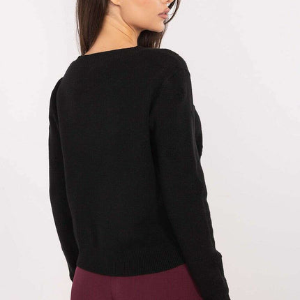 Black Cardigan Model 216678 Women Desk To Evening Knitwear - Très Elite