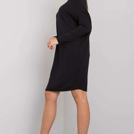 Black Long Sleeve Knit Dress for All Occasions - Très Elite