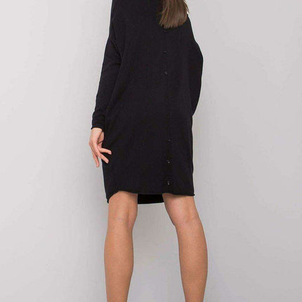 Black Long Sleeve Knit Dress for All Occasions - Très Elite