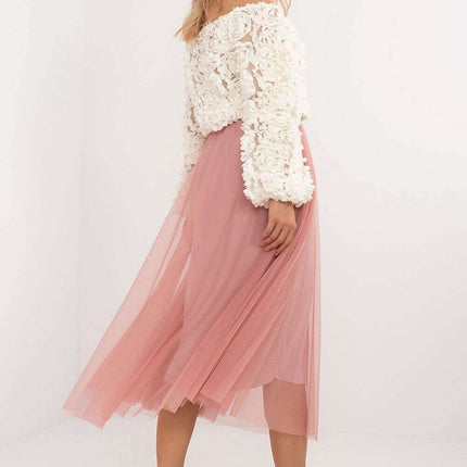 Black Midi Flared Tulle Skirt Model 201596 Polyester - Très Elite