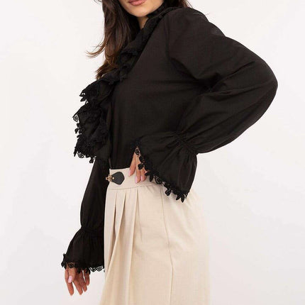 Black Skirt Pants Hybrid Model 206414 For Office Wear - Très Elite