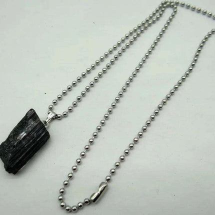 Black Tourmaline Unisex Slide Pendant - Chic Charm & Mood Tracker - Très Elite