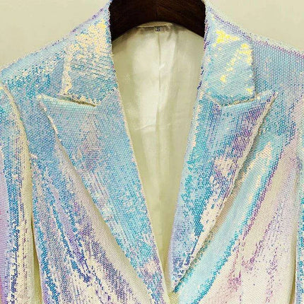 Blazer Shorts Suits Two Piece Sets Sequins - Très Elite